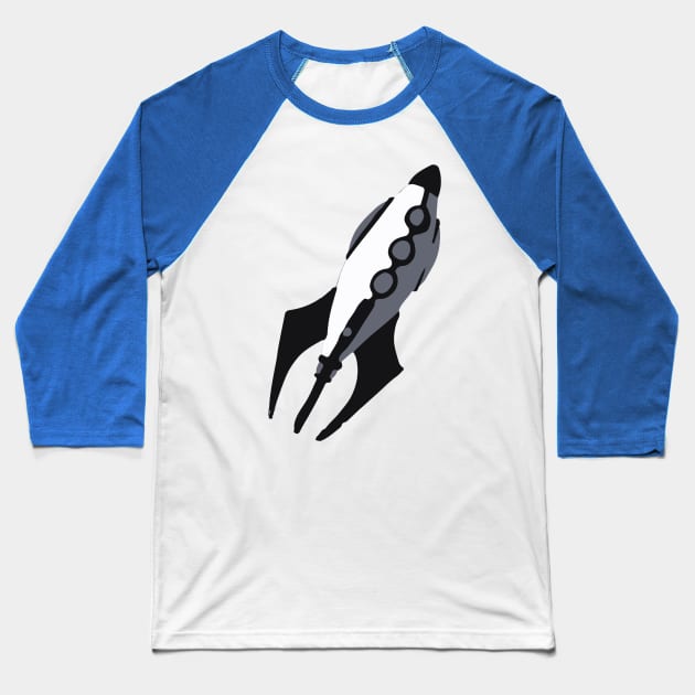 Space Ship Baseball T-Shirt by madmonkey